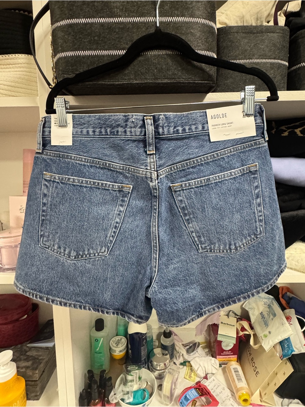 NWT Agolde High-Rise Parker Long Short | Loose Fit Vintage - Picture 3 of 6